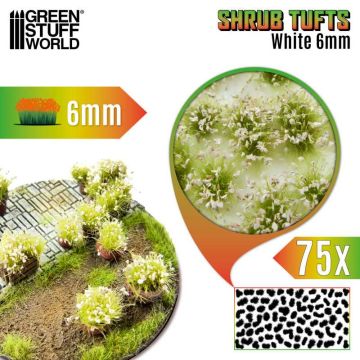 Пучки квітів Green Stuff World: Shrub Tufts 6mm Self-Adhesive - White