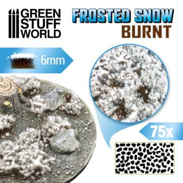 Пучки квітів Green Stuff World: Shrubs Tufts - 6mm Frosted Snow - Burnt