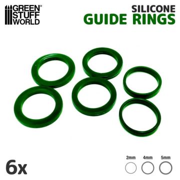 Силіконові кільця для текстурних валиків Green Stuff World: Silicone Guide Rings