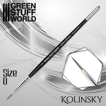 Пензлик Green Stuff World: Silver Series Kolinsky Brush - Size 0