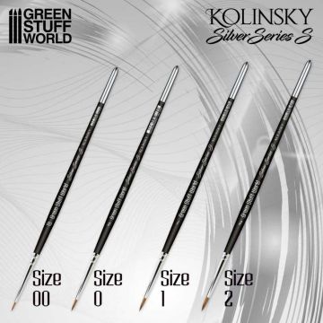 Набір пензликів Green Stuff World: Silver Series (S) Paint Brush Set