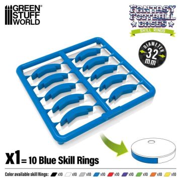 Набір кілець для підставок Green Stuff World: Skill Ring 32mm Blue