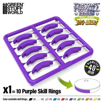 Набір кілець для підставок Green Stuff World: Skill Ring 40mm Purple