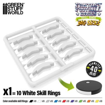 Набір кілець для підставок Green Stuff World: Skill Ring 40mm White