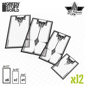 Набір WTC підставок для террейну Green Stuff World: Skull Glasspack Footprints Wh40k Compatible