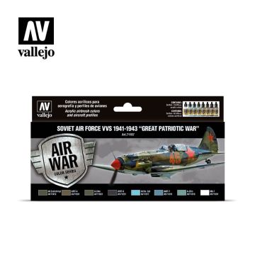 Набір акрилових фарб Vallejo: Model Air: soviet Air Force VVS 1941 to 1943 “Great Patriotic War”