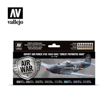 Набір акрилових фарб Vallejo: Model Air: soviet Air Force VVS 1943 to 1945 “Great Patriotic War”