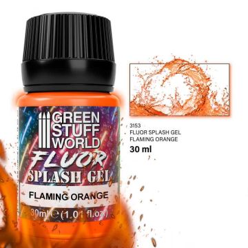 Акриловий гель Green Stuff World: Splash Gel - Flaming Orange 30ml