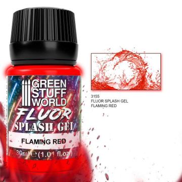 Акриловий гель Green Stuff World: Splash Gel - Flaming Red 30ml