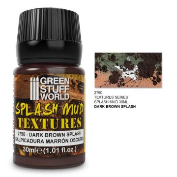 Акрилова паста Green Stuff World: Splash Mud Textures Dark Brown 30ml