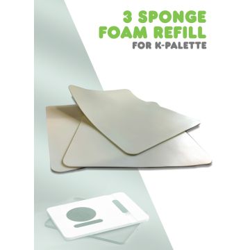Пінна губка для вологої палітри Kimera Kolors: 3x Sponge Foams refill for K-Palette