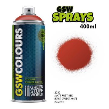 Ґрунт-спрей Green Stuff World: Primer Colour Matt Red Rust 400ml