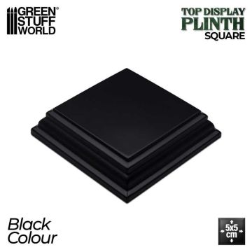 Деревʼяна підставка для мініатюр Green Stuff World: Square Wood display bases 5x5 cm - Black