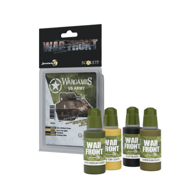 Набір акрилових фарб Scale 75: Warfront: US Army (4x17 ml)