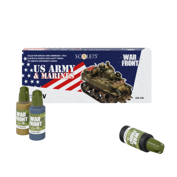 Набір акрилових фарб Scale 75: Warfront: US Army and Marines (8x17 ml)