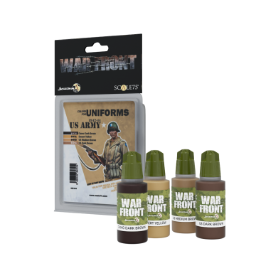 Набір акрилових фарб Scale 75: Warfront: US Army 1942-1944 (4x17 ml)