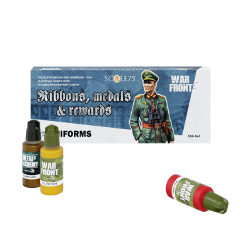 Набір акрилових фарб Scale 75: Warfront: Ribbons, Medals and Rewards (8x17 ml)