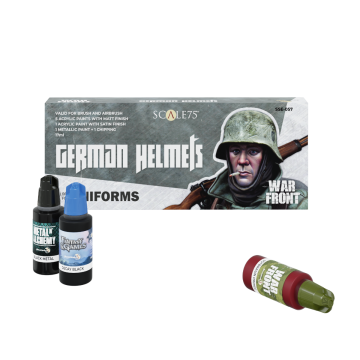 Набір акрилових фарб Scale 75: Warfront: German Helmets (8x17 ml)