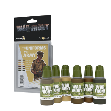 Набір акрилових фарб Scale 75: Warfront: VIII Army (6x17 ml)