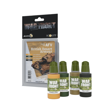 Набір акрилових фарб Scale 75: Warfront: British Desert Armour (4x17 ml)