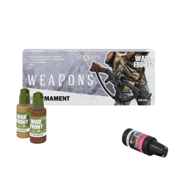 Набір акрилових фарб Scale 75: Warfront: Weapons (8x17 ml)