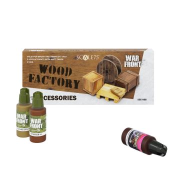 Набір акрилових фарб Scale 75: Warfront: Wood Factory (8x17 ml)