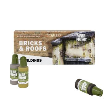 Набір акрилових фарб Scale 75: Warfront: Bricks & Roofs (8x17 ml)
