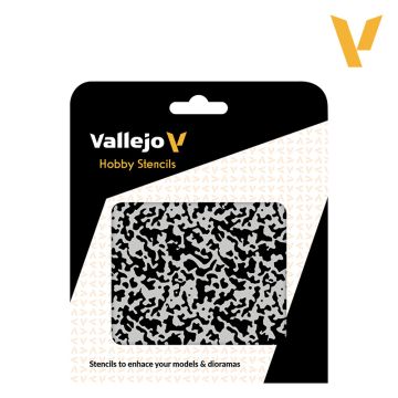 Трафарет Vallejo: Hobby Stencils: Weathered Paint 1/48