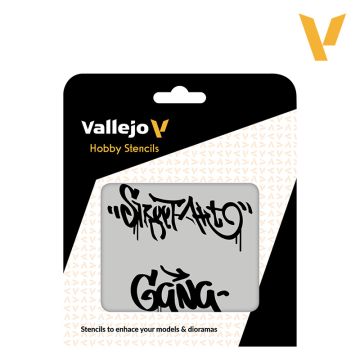 Трафарет Vallejo: Hobby Stencils: Street Art Nº2