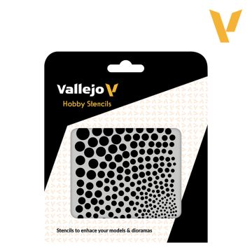 Трафарет Vallejo: Hobby Stencils: Circle Textures