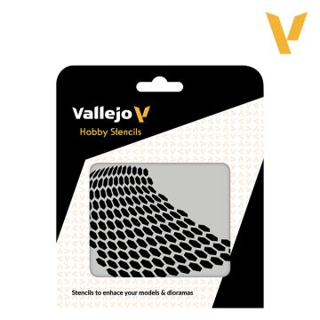 Трафарет Vallejo: Hobby Stencils: Distorted Honeycomb