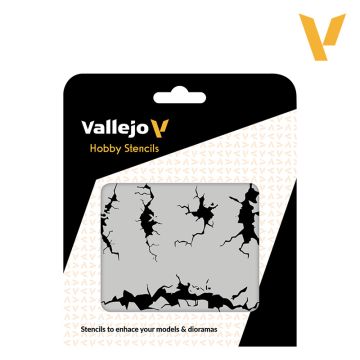 Трафарет Vallejo: Hobby Stencils: Cracked Wall