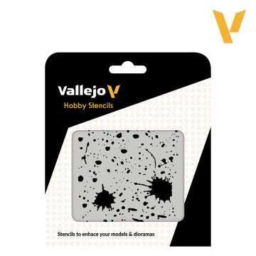 Трафарет Vallejo: Hobby Stencils: Splash & Stains