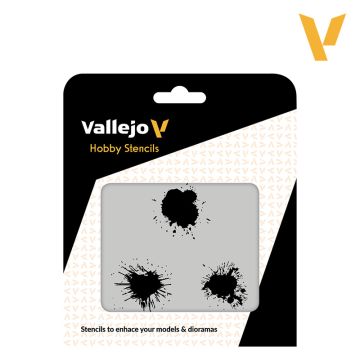 Трафарет Vallejo: Hobby Stencils: Paint Stains