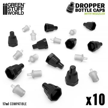 Набір кришечок та насадок Green Stuff World: Standard Nozzles and Caps
