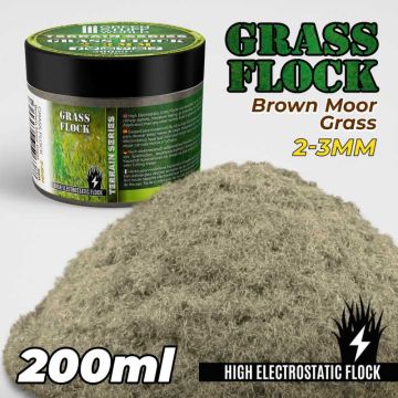 Статична трава (Флок) Green Stuff World: Static Grass Flock 2-3mm - Brown Moor Grass - 200 ml