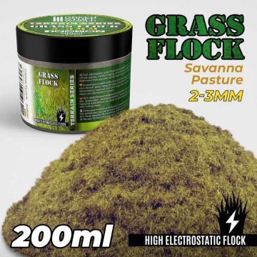 Статична трава (Флок) Green Stuff World: Static Grass Flock 2-3mm - Savanna Pasture - 200 ml