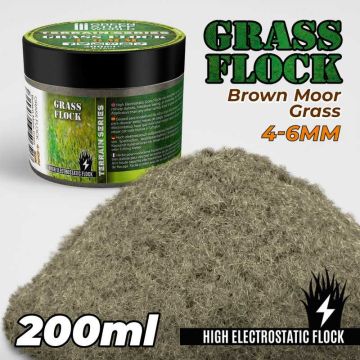 Статична трава (Флок) Green Stuff World: Static Grass Flock 4-6mm - Brown Moor Grass - 200 ml