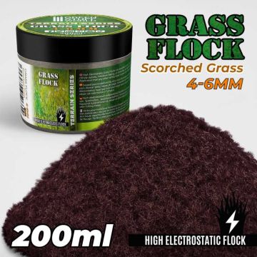 Статична трава (Флок) Green Stuff World: Static Grass Flock 4-6mm - Scorched Brown - 200 ml