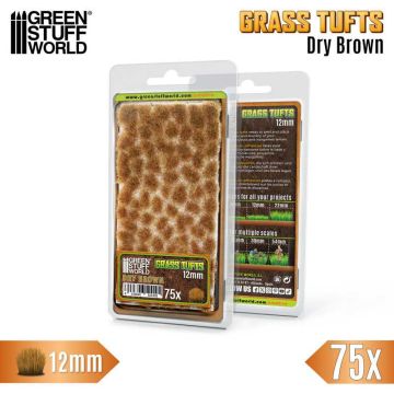 Пучки трави Green Stuff World: Static Grass Tufts 12mm - Dry Brown