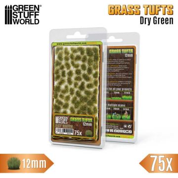 Пучки трави Green Stuff World: Static Grass Tufts 12mm - Dry Green