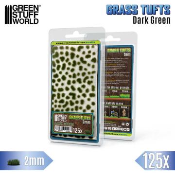 Пучки трави Green Stuff World: Static Grass Tufts 2 mm - Dark Green