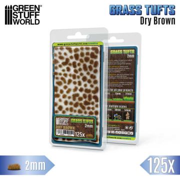Пучки трави Green Stuff World: Static Grass Tufts 2 mm - Dry Brown