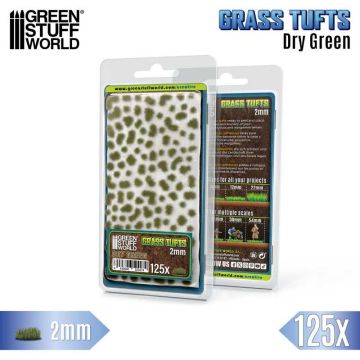 Пучки трави Green Stuff World: Static Grass Tufts 2 mm - Dry Green