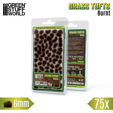 Пучки трави Green Stuff World: Static Grass Tufts 6 mm - Burnt Brown