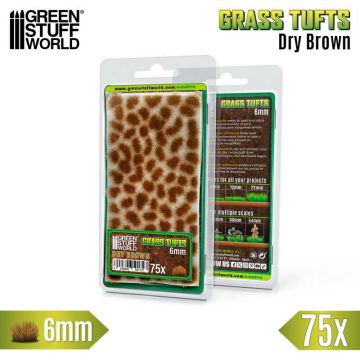 Пучки трави Green Stuff World: Static Grass Tufts 6 mm - Dry Brown