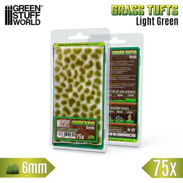Пучки трави Green Stuff World: Static Grass Tufts 6 mm - Light Green