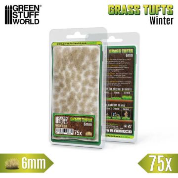 Пучки трави Green Stuff World: Static Grass Tufts 6 mm - Winter White