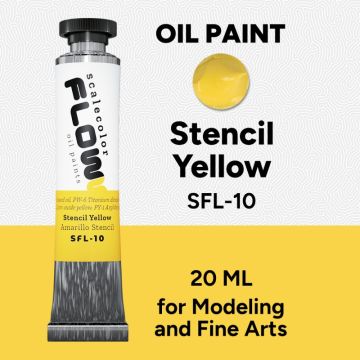 Олійна фарба Scale 75: Floww Oils: Stencil Yellow (20ml)