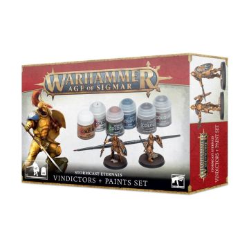Набір фарб та мініатюр Age of Sigmar Stormcast Eternals: Vindictors + Paints Set